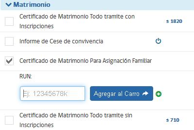certificacion de matrimonio