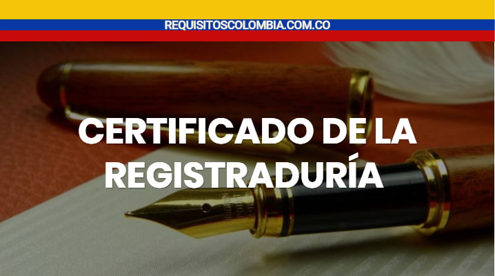 Certificado registraduria