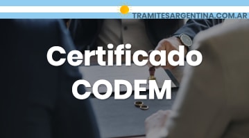 Certificado CODEM 
