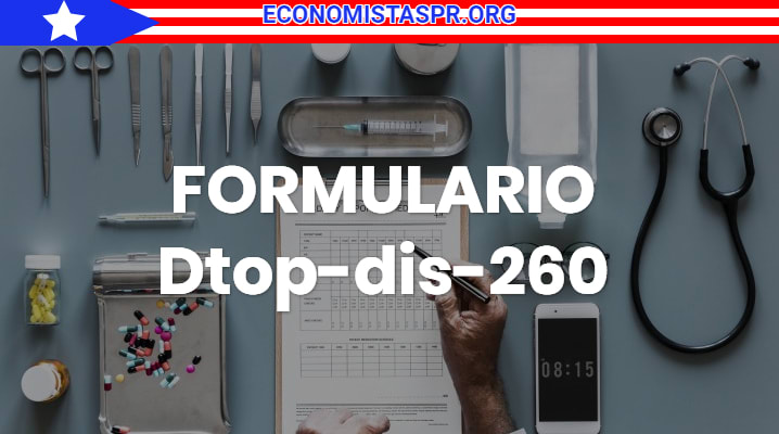 Formulario dtop-dis-260 