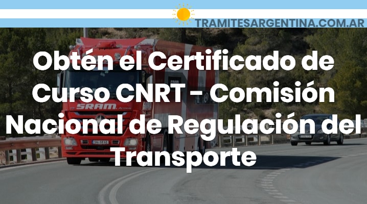 Certificado curso CNRT 
