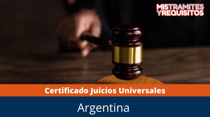 Certificado de juicios universales