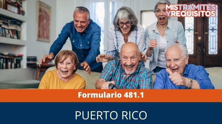 Formulario 481.1: Crédito para personas de 65 años o más y para Pensionados de Bajos Recursos Puerto Rico