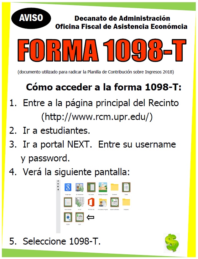 Formulario 1098-T