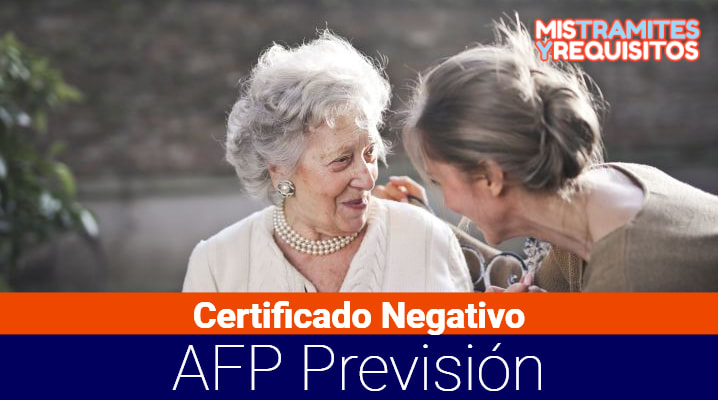 Certificado Negativo AFP Previsión