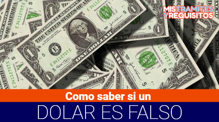 Descubre Como saber si un Dólar es falso