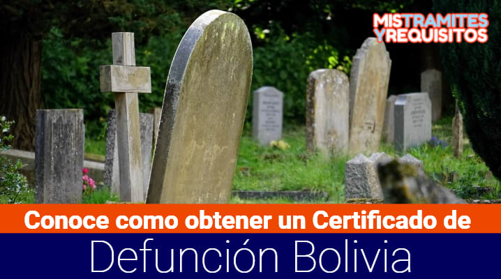 Certificado de Defunción Bolivia 