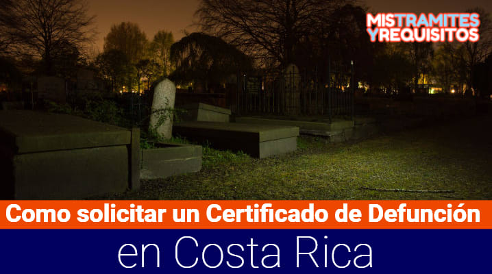 Certificado de Defunción Costa Rica 