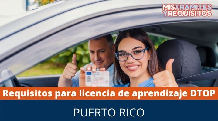 Requisitos para licencia de aprendizaje - DTOP Puerto Rico